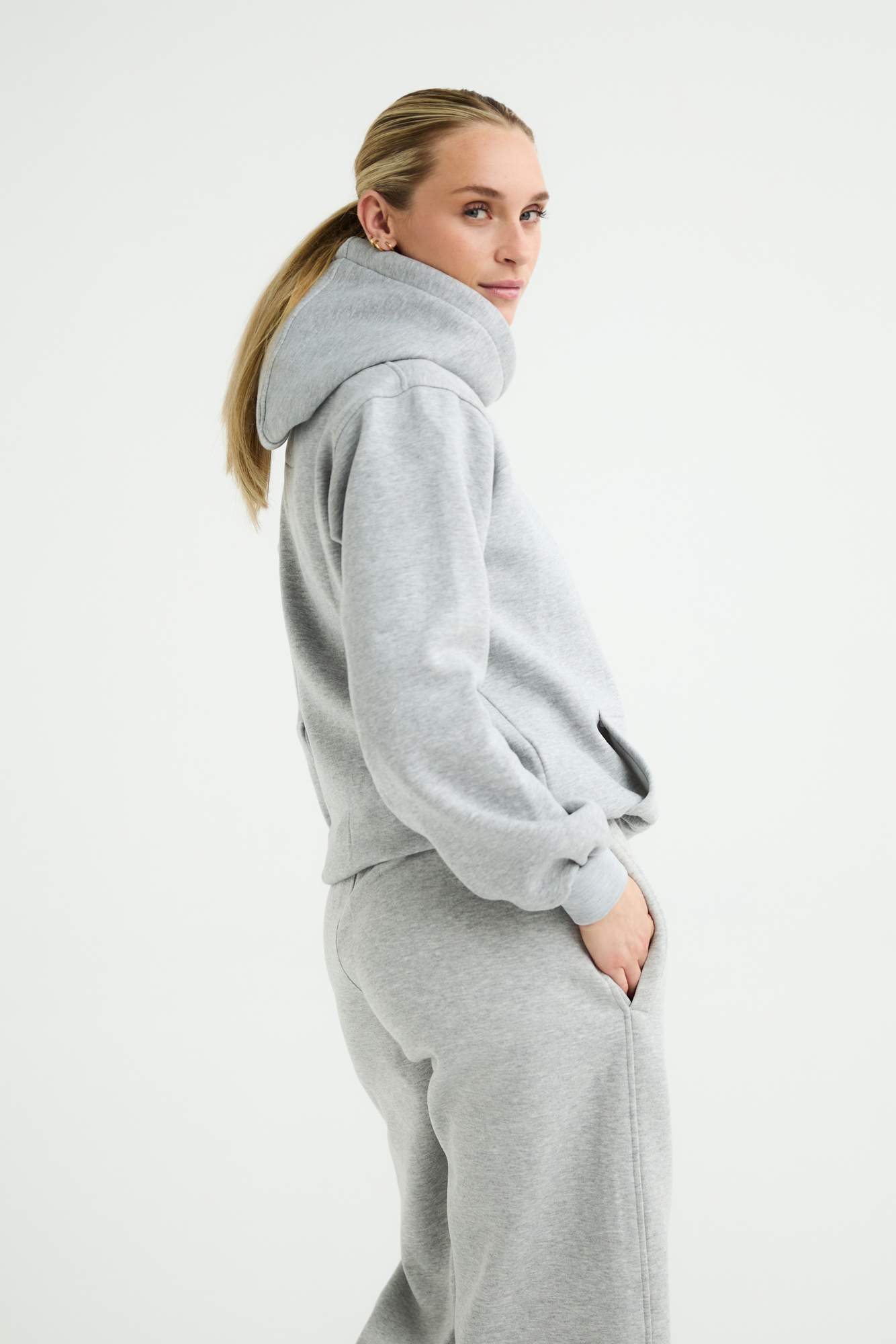 Gray Relaxed Hoodie | Maya Delorez