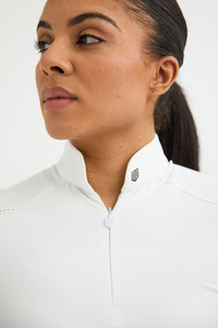 White Air Mesh Top | Maya Delorez